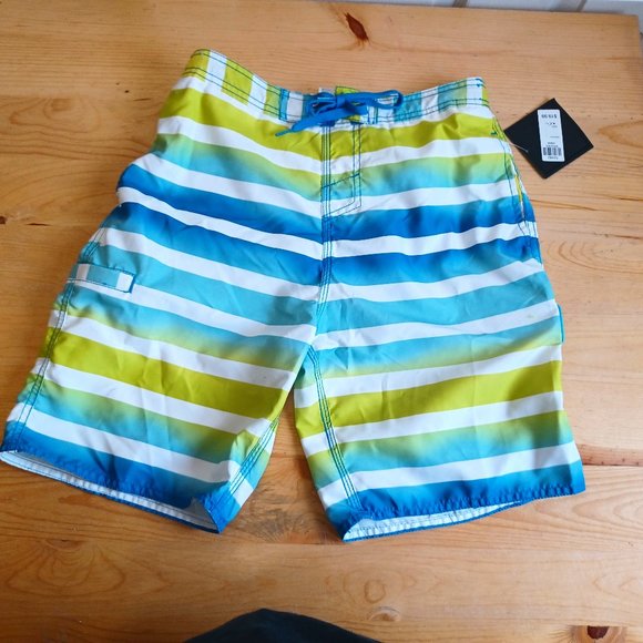 NEW! Ripzone Youth Swim Trunks Yellow/Blue ( 3419) - Picture 1 of 9